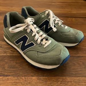 New Balance 574 "Pique Polo" Sneakers - Green and navy